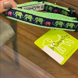NWT Up Country medium Dog Collar- Elephant Print